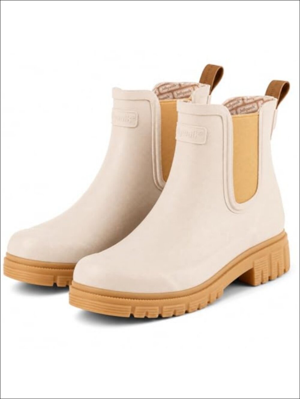 Waterproof Pull-On Chelsea Rain Boots Ankle Outdoor